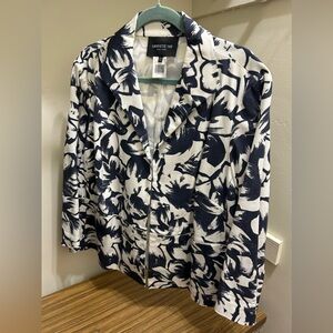 Beautiful summer jacket - navy/white